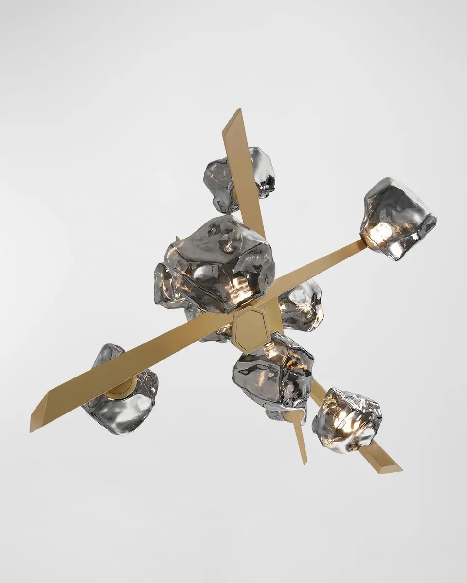 Eurofase Thorah 10-Light LED Golden Chandelier | Thumbnail 3 Eurofase Thorah 10-Light LED Golden Chandelier | Thumbnail 3