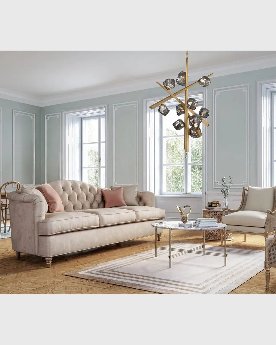 Eurofase Thorah 10-Light LED Golden Chandelier | Thumbnail 4 Eurofase Thorah 10-Light LED Golden Chandelier | Thumbnail 4