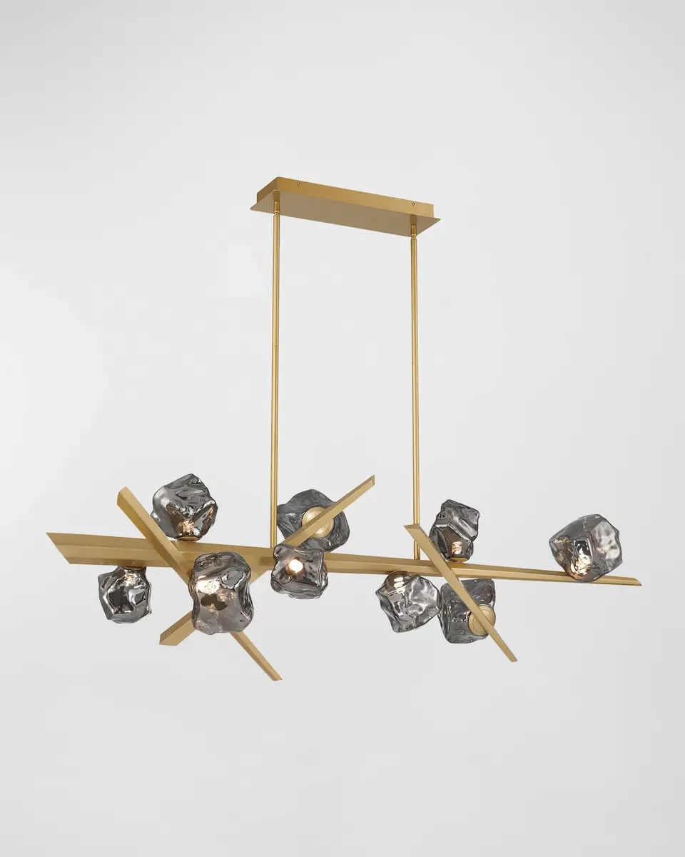 Eurofase Thorah 9-Light LED Golden Chandelier | Thumbnail 2
