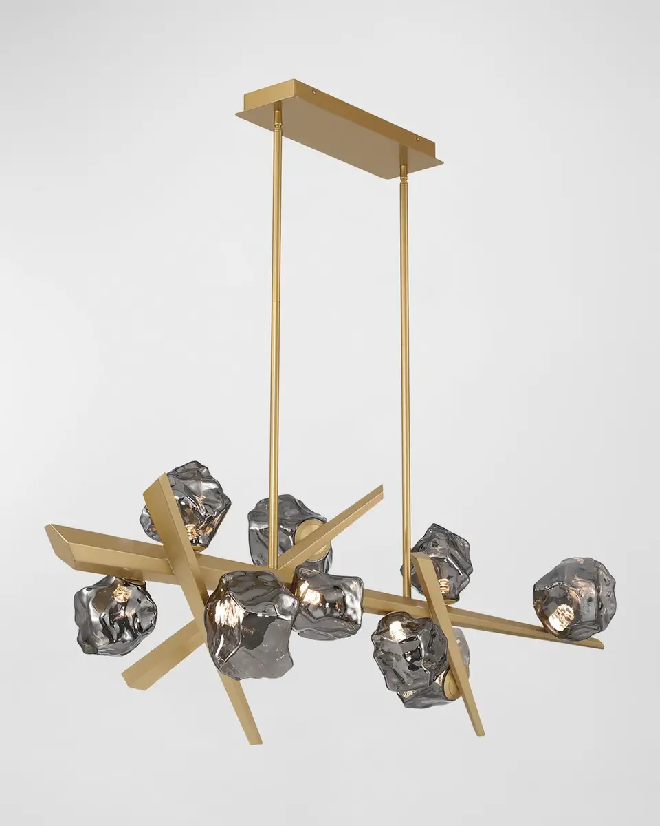 Eurofase Thorah 9-Light LED Golden Chandelier | Thumbnail 3