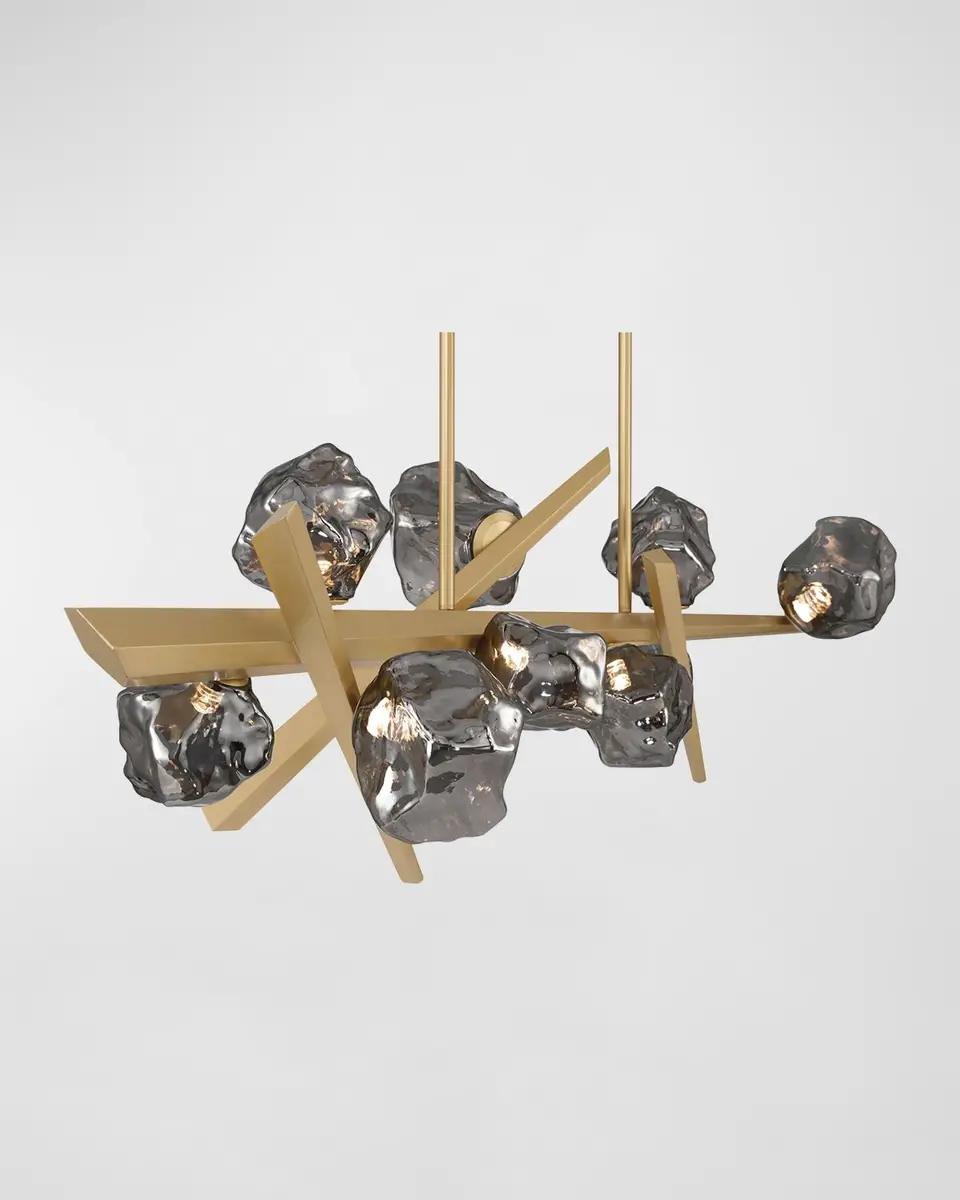 Eurofase Thorah 9-Light LED Golden Chandelier | Thumbnail 4