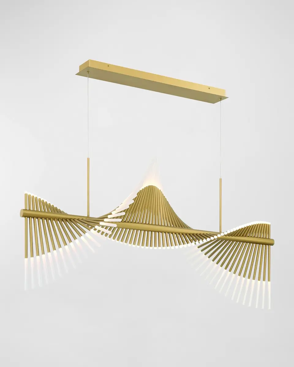 Eurofase Voltik 59" 144-Light Integrated LED Chandelier | Thumbnail 2 Eurofase Voltik 59" 144-Light Integrated LED Chandelier | Thumbnail 2