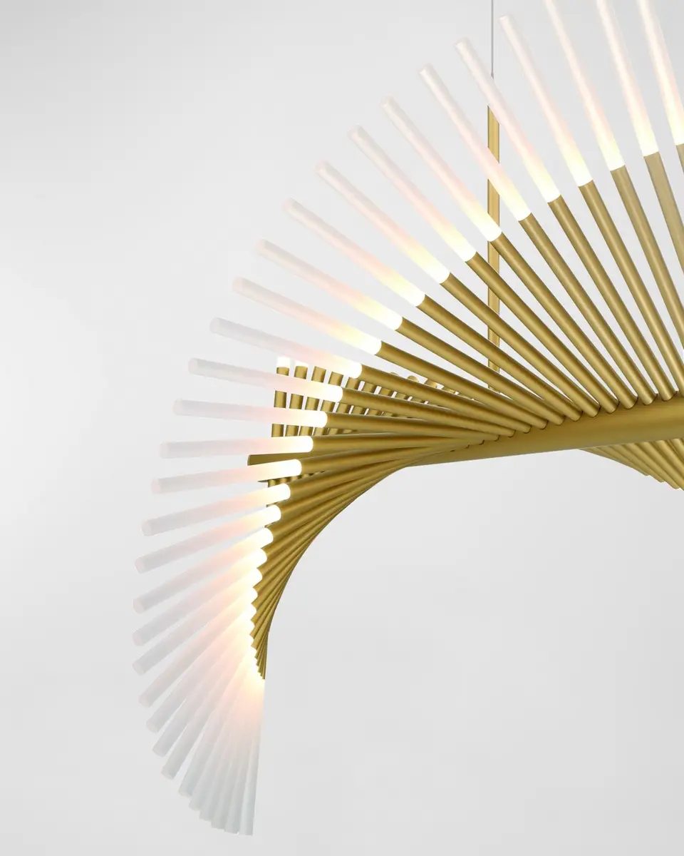 Eurofase Voltik 59" 144-Light Integrated LED Chandelier | Thumbnail 4 Eurofase Voltik 59" 144-Light Integrated LED Chandelier | Thumbnail 4