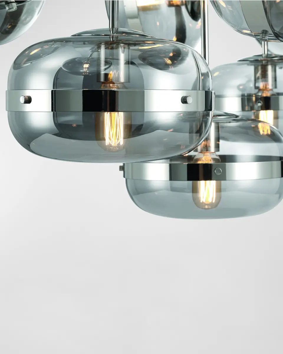 Eurofase Nottingham 10-Light Nickel Chandelier | Thumbnail 3 Eurofase Nottingham 10-Light Nickel Chandelier | Thumbnail 3