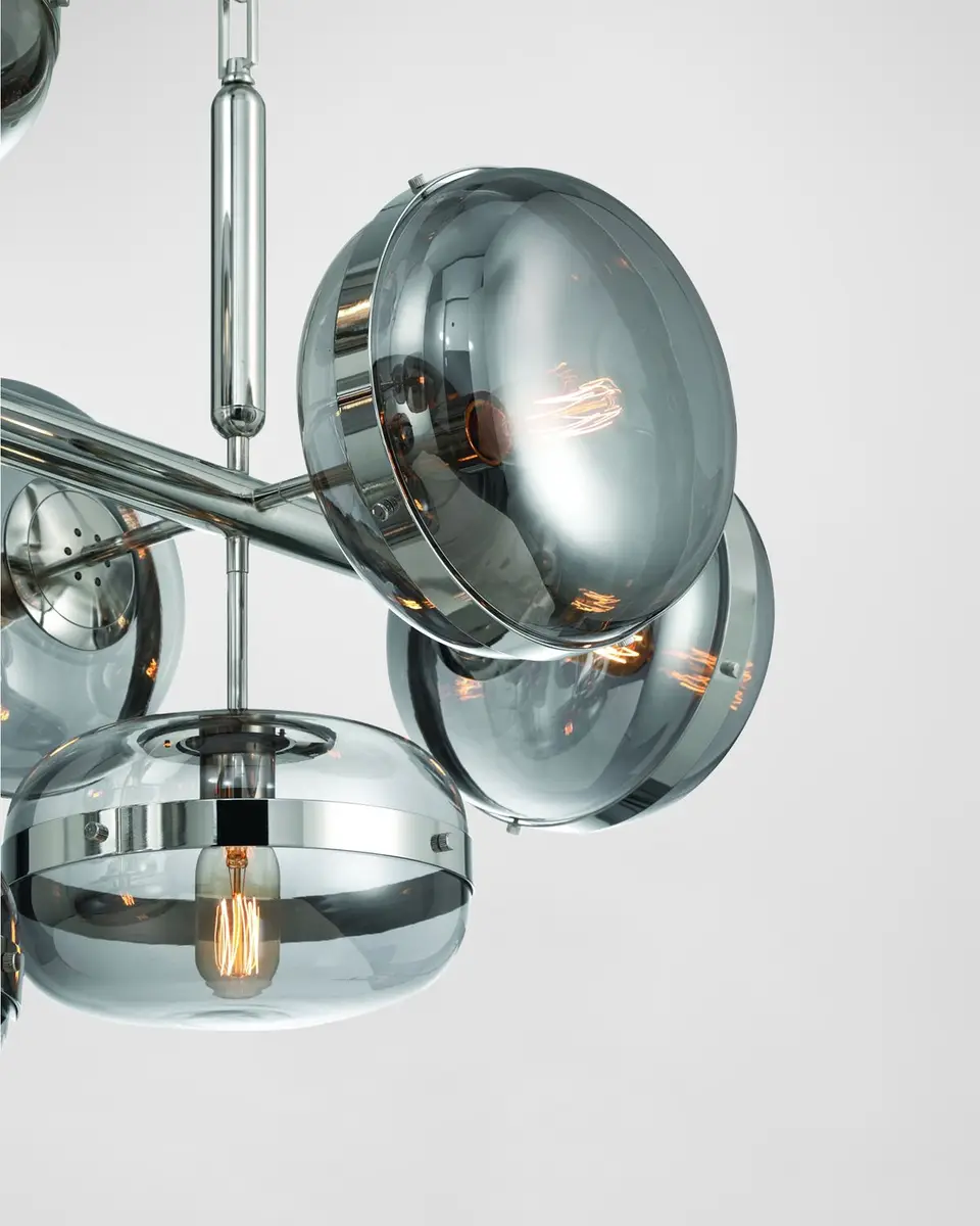 Eurofase Nottingham 10-Light Nickel Chandelier | Thumbnail 4 Eurofase Nottingham 10-Light Nickel Chandelier | Thumbnail 4