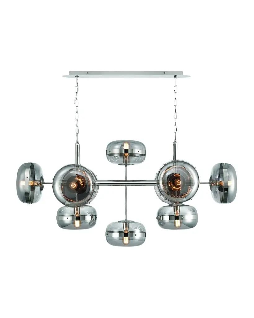 Eurofase Nottingham 10-Light Nickel Chandelier