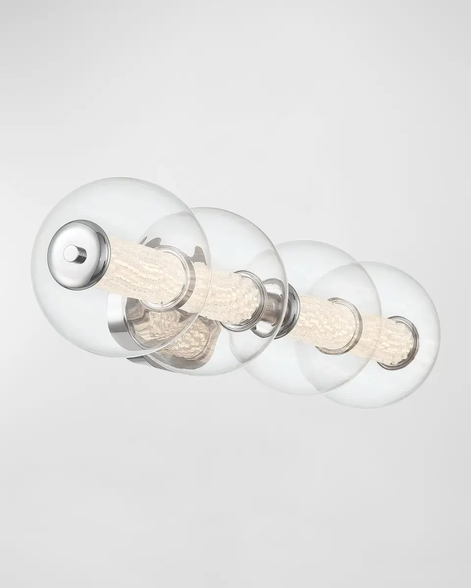 Eurofase Atomo 4-Light LED Vanity in Chrome | Thumbnail 3 Eurofase Atomo 4-Light LED Vanity in Chrome | Thumbnail 3