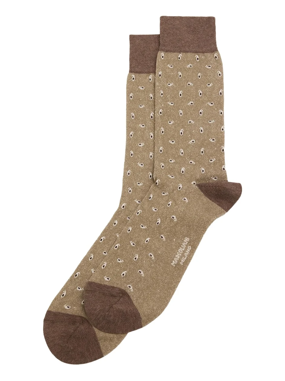 Marcoliani Men's Paisley-Print Crew Socks