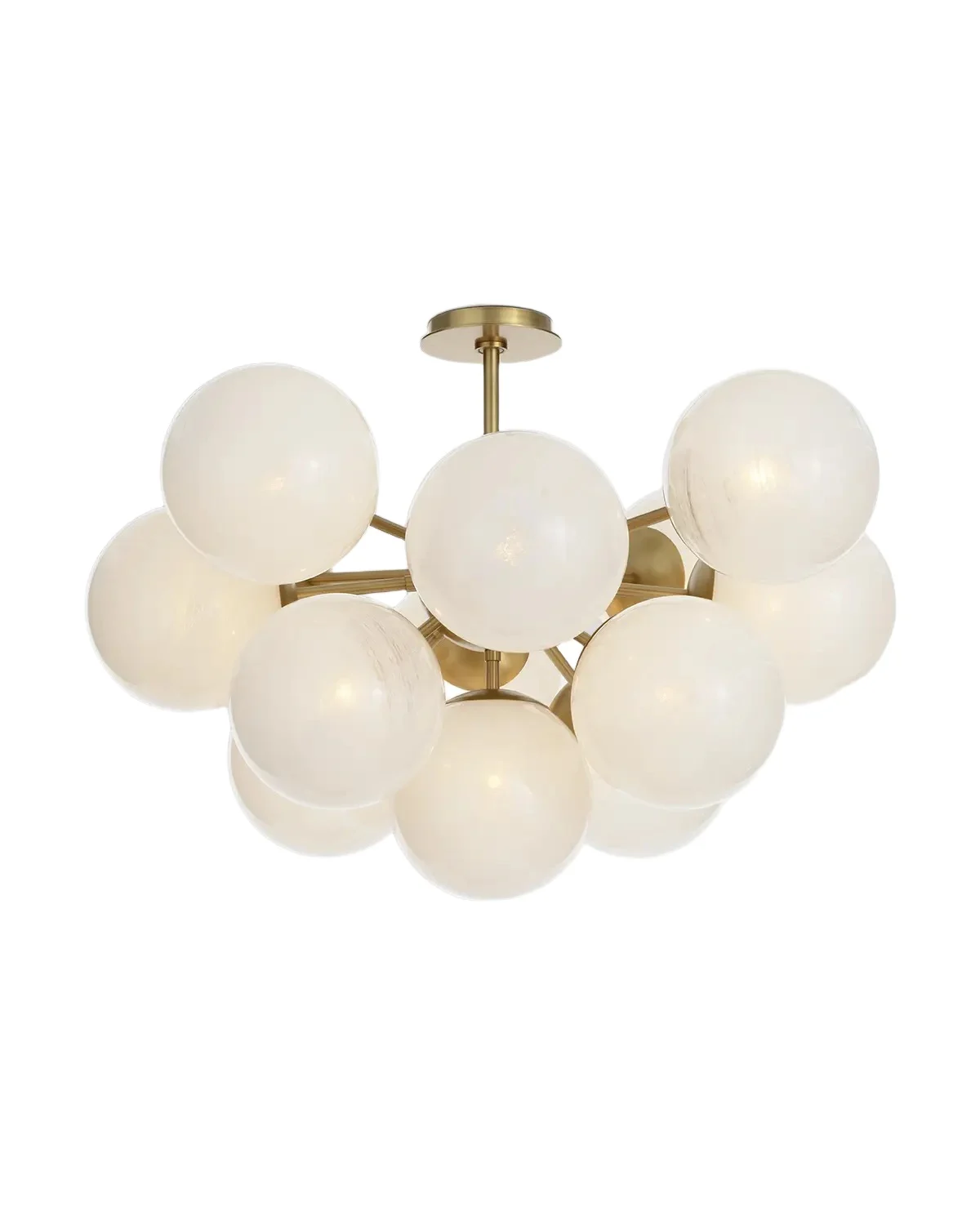 Regina Andrew Shine 34" 13-Light Flush Mount, Swirl Glass