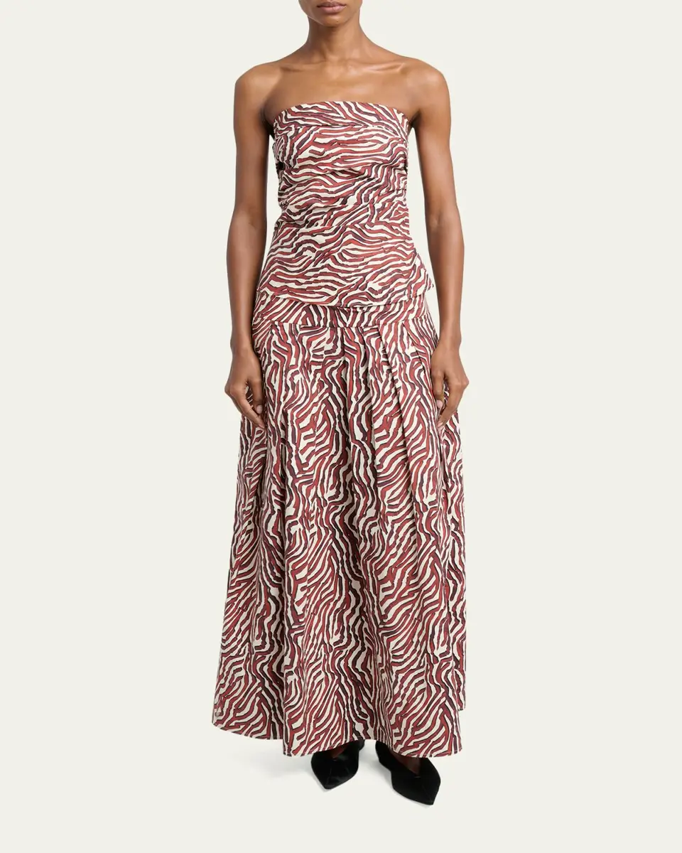 Proenza Schouler White Label Nessa Maxi Skirt in Poplin | Thumbnail 2