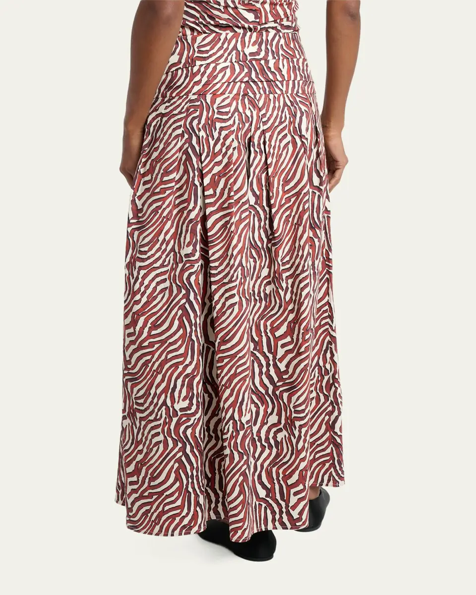 Proenza Schouler White Label Nessa Maxi Skirt in Poplin | Thumbnail 3