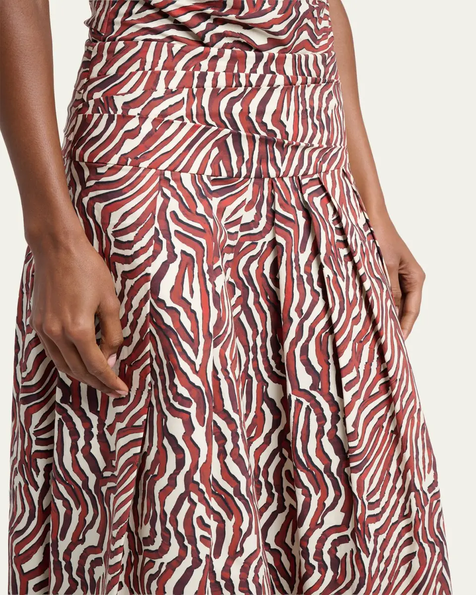 Proenza Schouler White Label Nessa Maxi Skirt in Poplin | Thumbnail 5