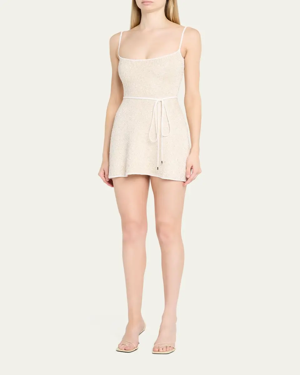 Retrofête Gisele Metallic Knit Mini Dress | Thumbnail 4 Retrofête Gisele Metallic Knit Mini Dress | Thumbnail 4