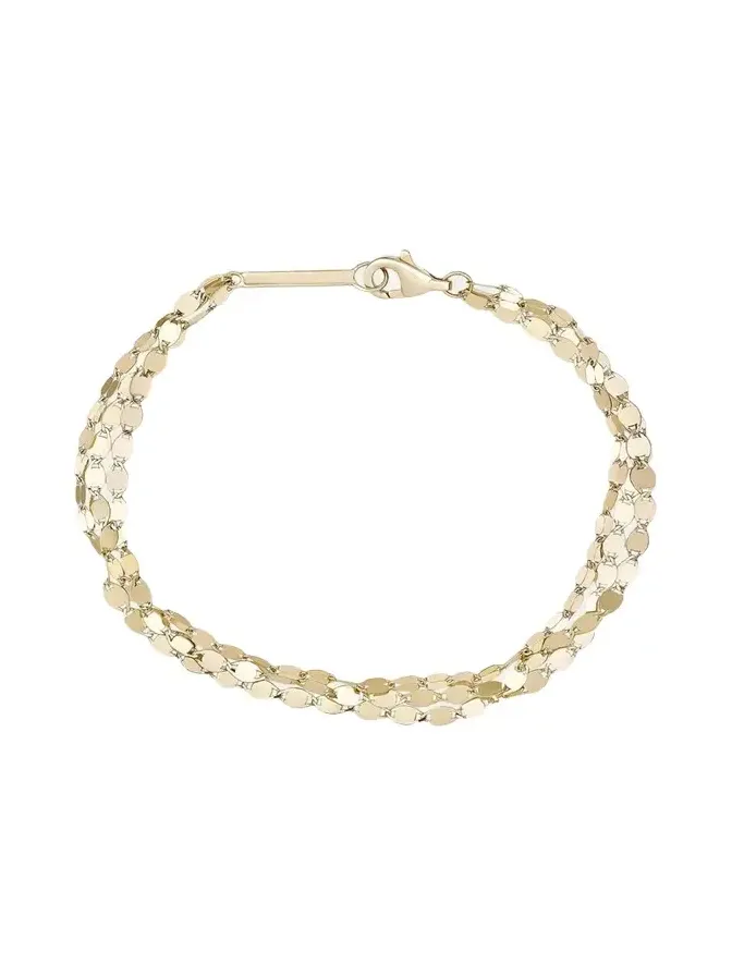 Triple Strand Blake and Petite Nude Bracelet Triple Strand Blake and Petite Nude Bracelet