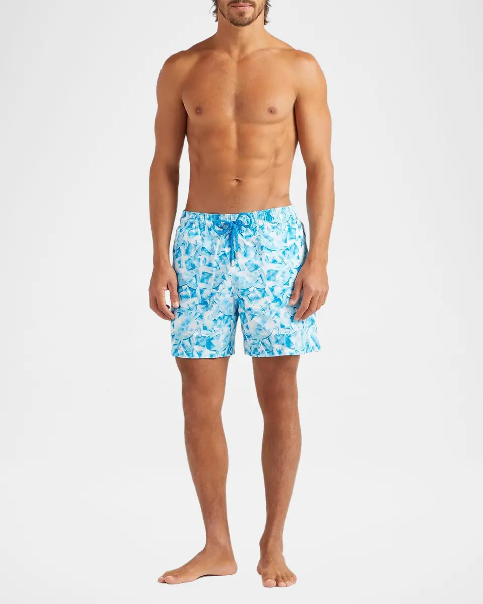 Vilebrequin Men's Abstract Turtles Swim Shorts | Thumbnail 2