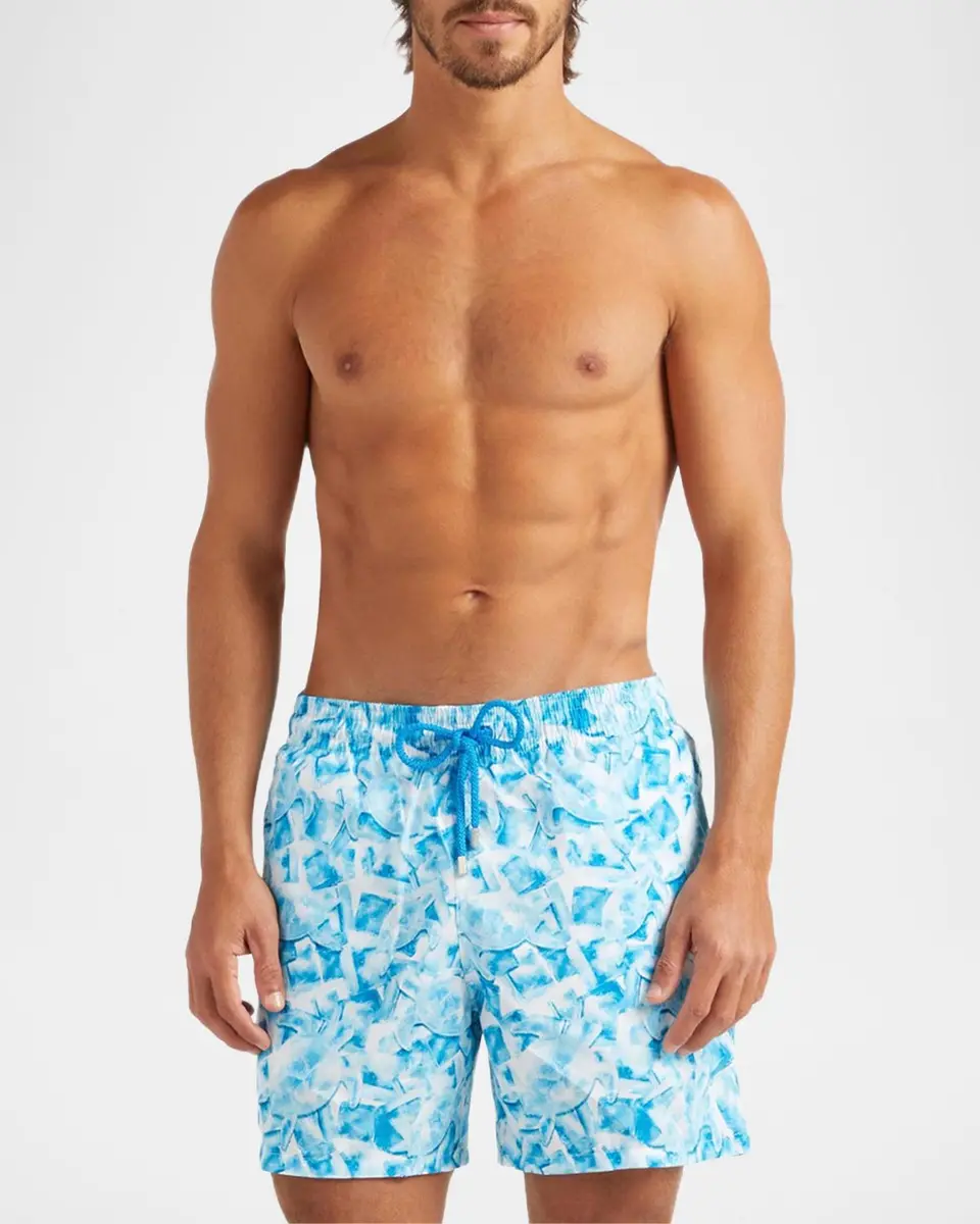Vilebrequin Men's Abstract Turtles Swim Shorts | Thumbnail 4