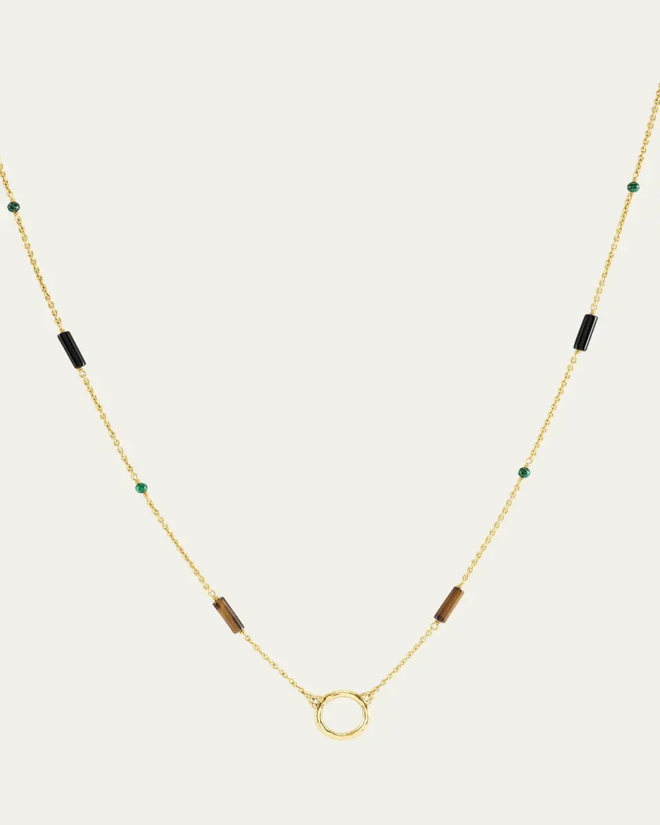 Anabel Aram Jewelry Forza Long Chain Necklace, Multi | Thumbnail 2 Anabel Aram Jewelry Forza Long Chain Necklace, Multi | Thumbnail 2