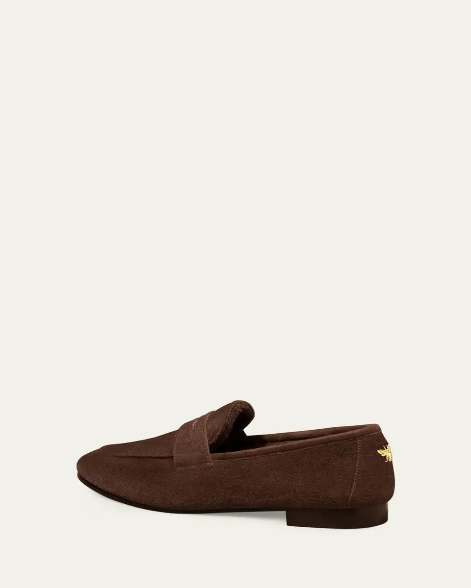 Bougeotte Flaneur Suede Penny Loafers | Thumbnail 2 Bougeotte Flaneur Suede Penny Loafers | Thumbnail 2