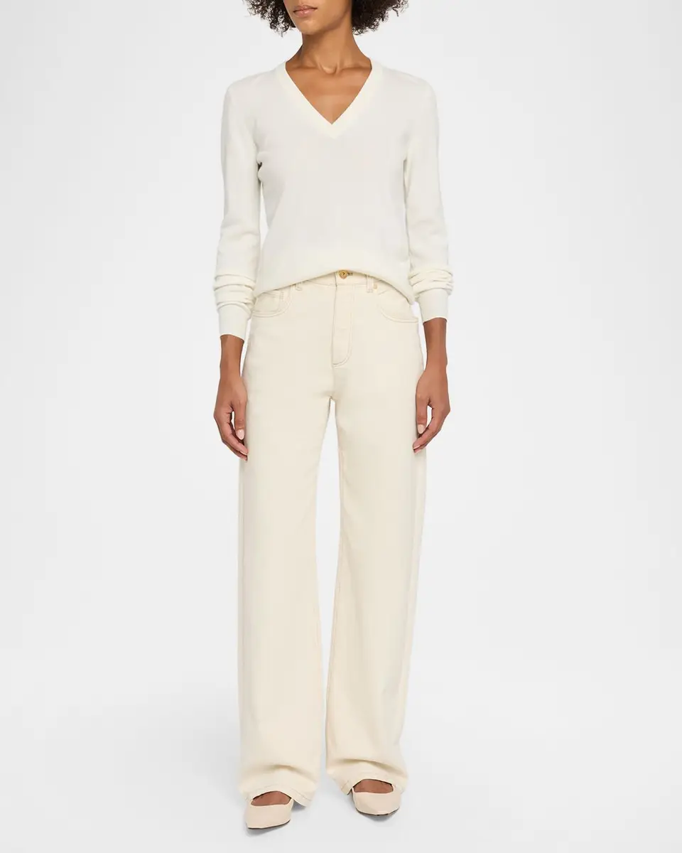 Brunello Cucinelli V-Neck Cashmere Sweater | Thumbnail 2 Brunello Cucinelli V-Neck Cashmere Sweater | Thumbnail 2