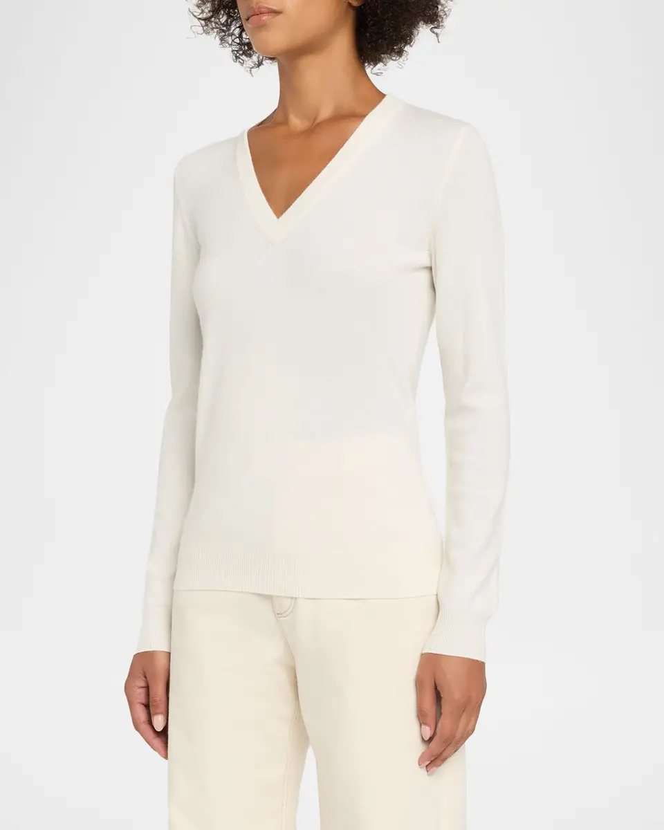Brunello Cucinelli V-Neck Cashmere Sweater | Thumbnail 4 Brunello Cucinelli V-Neck Cashmere Sweater | Thumbnail 4