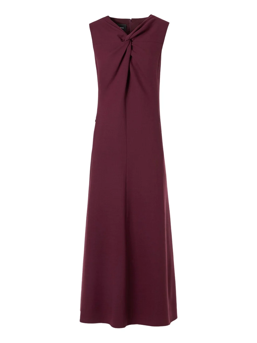 Sleeveless Twisted Knot Wool Double-Face Midi Dress Sleeveless Twisted Knot Wool Double-Face Midi Dress