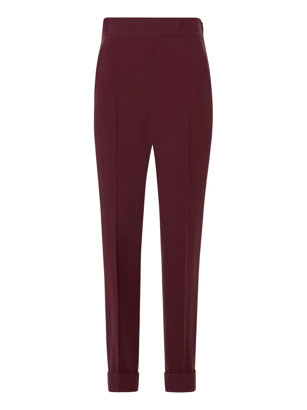Akris Viscose-Crepe Tapered Leg Ankle Cuffed Pants