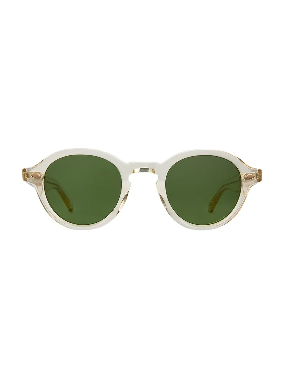 Garrett Leight Men's Flipper Acetate Round Sunglasses