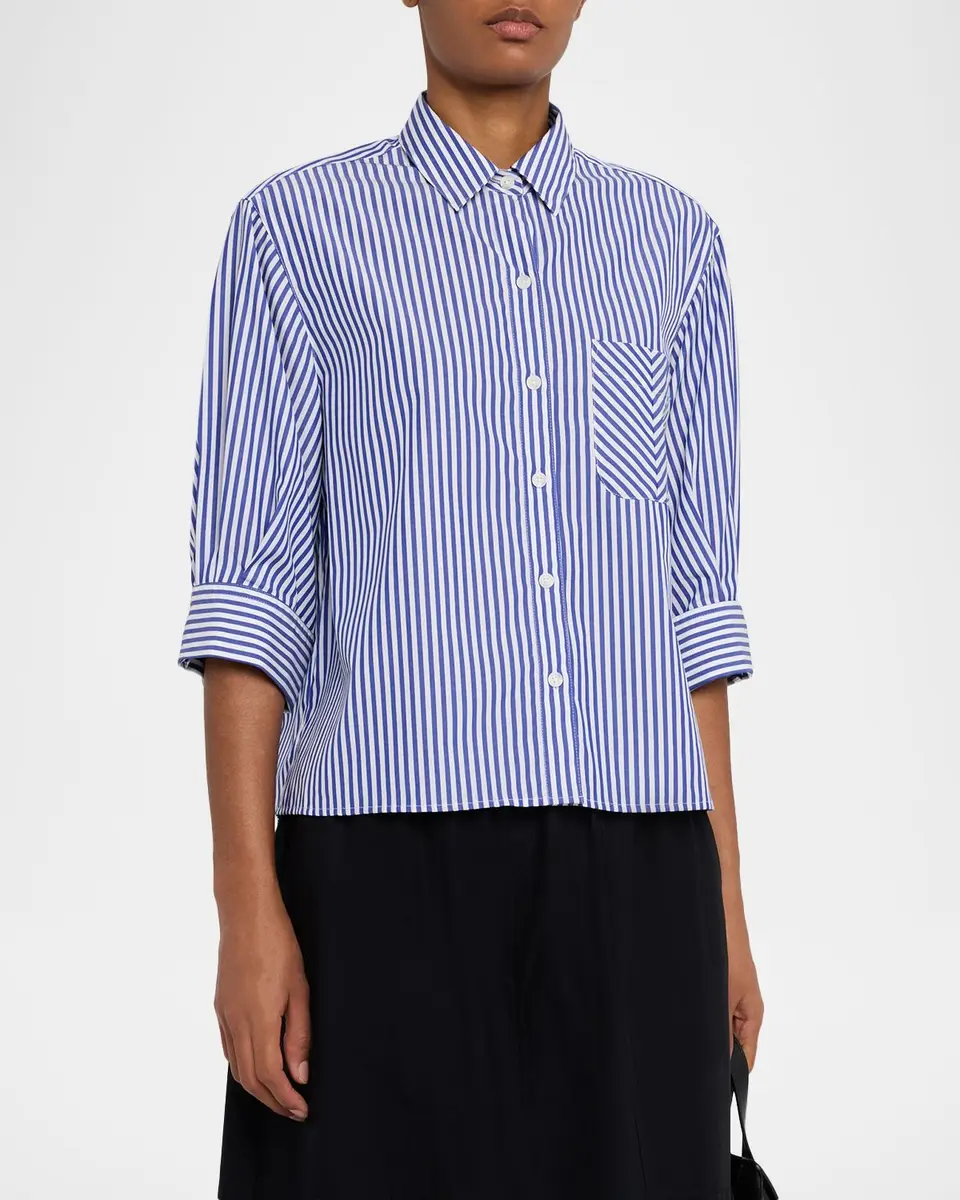 rag & bone Lucia Stripe Poplin Shirt | Thumbnail 4