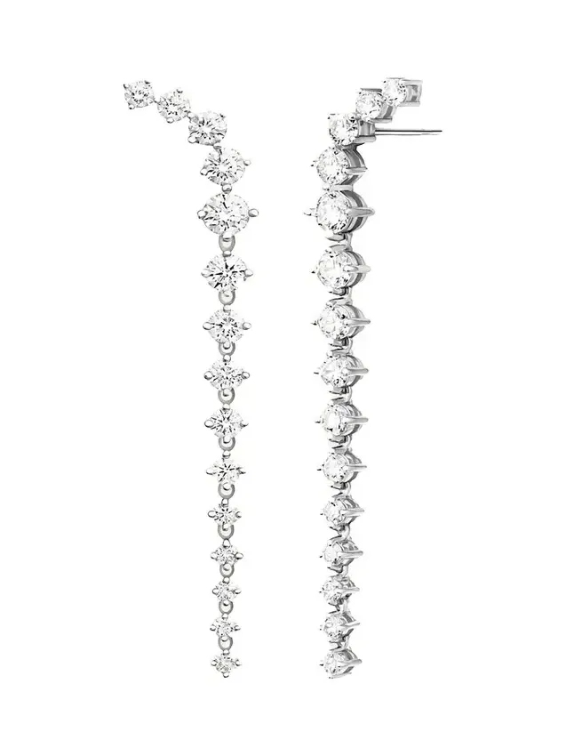 18K Aria Dagger Earrings with Diamonds 18K Aria Dagger Earrings with Diamonds