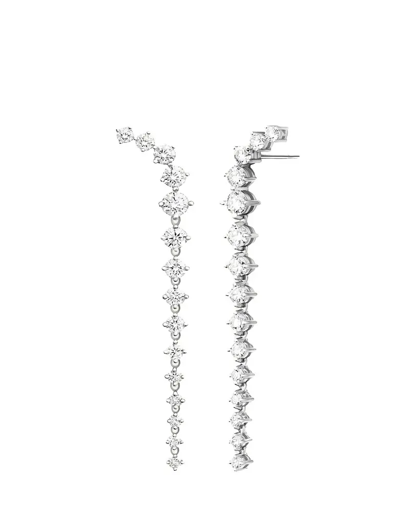 Melissa Kaye 18K Aria Dagger Earrings with Diamonds | Image 1 Melissa Kaye 18K Aria Dagger Earrings with Diamonds | Image 1