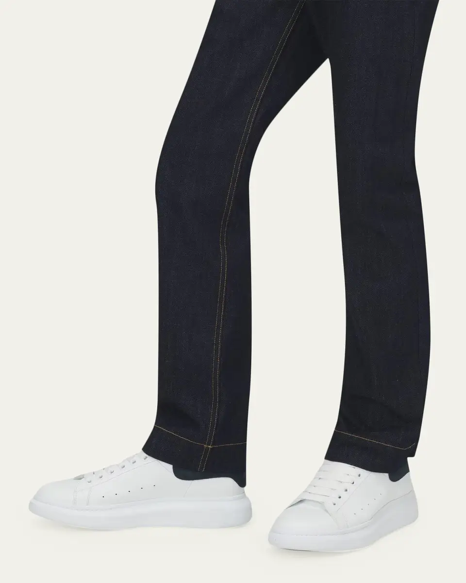 Alexander McQueen Men's Leather and Suede Oversized Sneakers | Thumbnail 2