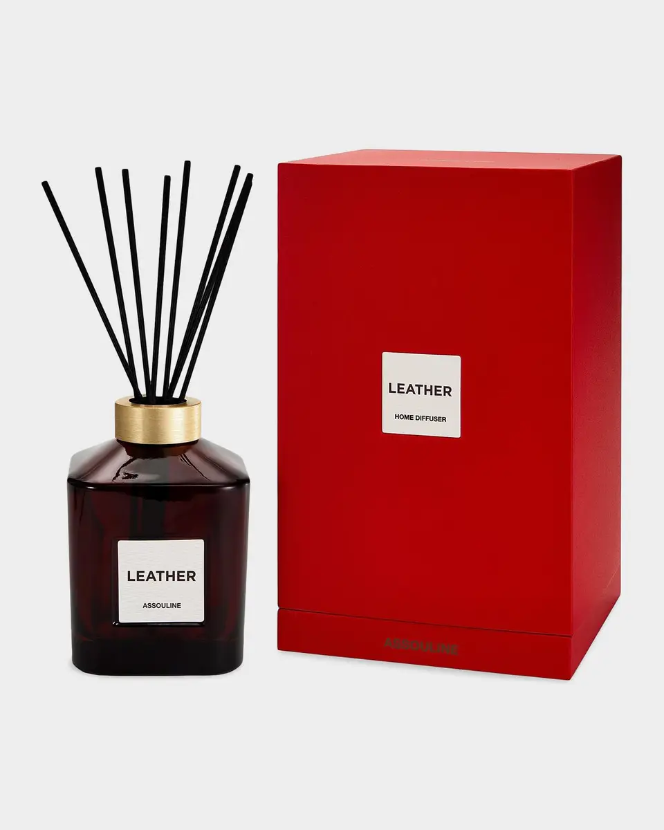 ASSOULINE Library Leather Reed Diffuser | Thumbnail 2 ASSOULINE Library Leather Reed Diffuser | Thumbnail 2
