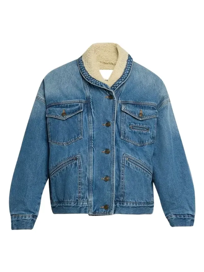 Pimia Faux-Fur Lined Denim Jacket Pimia Faux-Fur Lined Denim Jacket