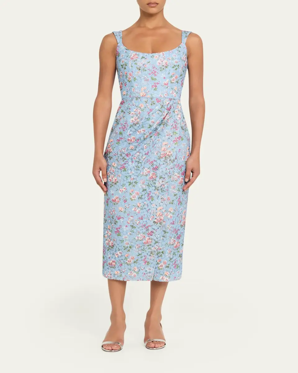 Markarian Marla Floral-Lace Wrap Midi Dress | Thumbnail 2 Markarian Marla Floral-Lace Wrap Midi Dress | Thumbnail 2