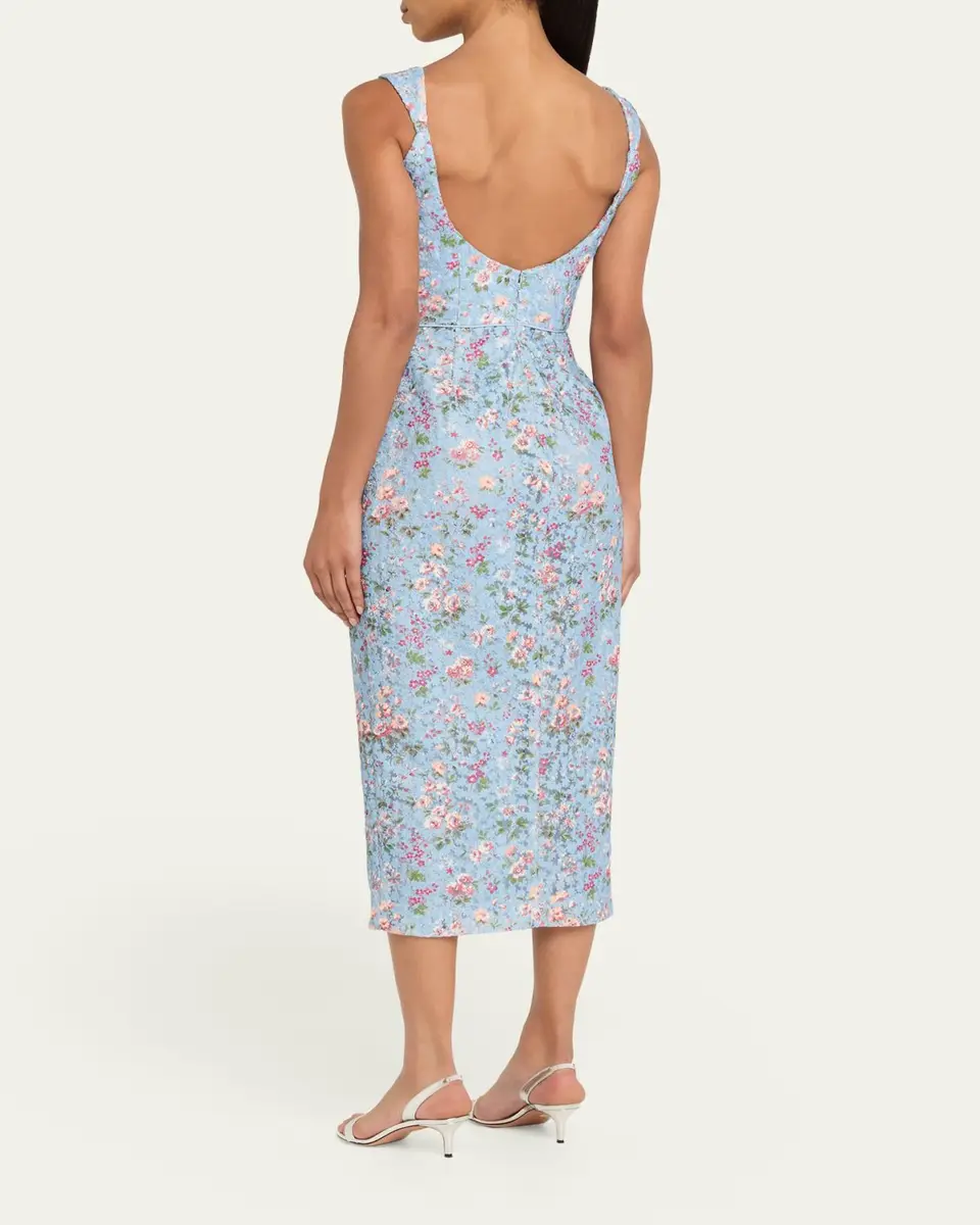 Markarian Marla Floral-Lace Wrap Midi Dress | Thumbnail 3 Markarian Marla Floral-Lace Wrap Midi Dress | Thumbnail 3