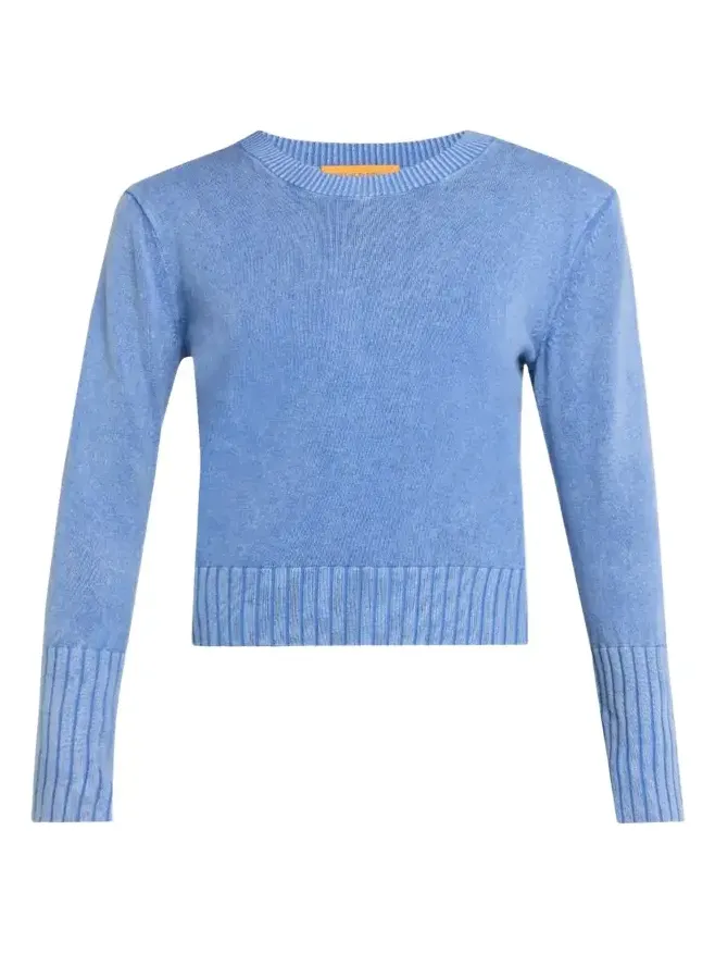 Sunwash Shrunken Crewneck Sweater Sunwash Shrunken Crewneck Sweater