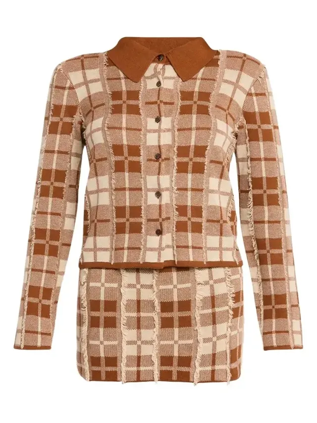Fringe Plaid Elle Shirt