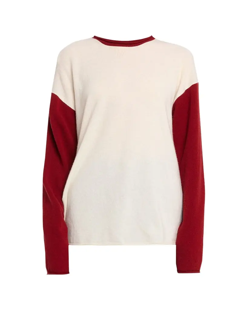 Guest In Residence Baseball Oversized Cashmere Sweater | Image 1 Guest In Residence Baseball Oversized Cashmere Sweater | Image 1