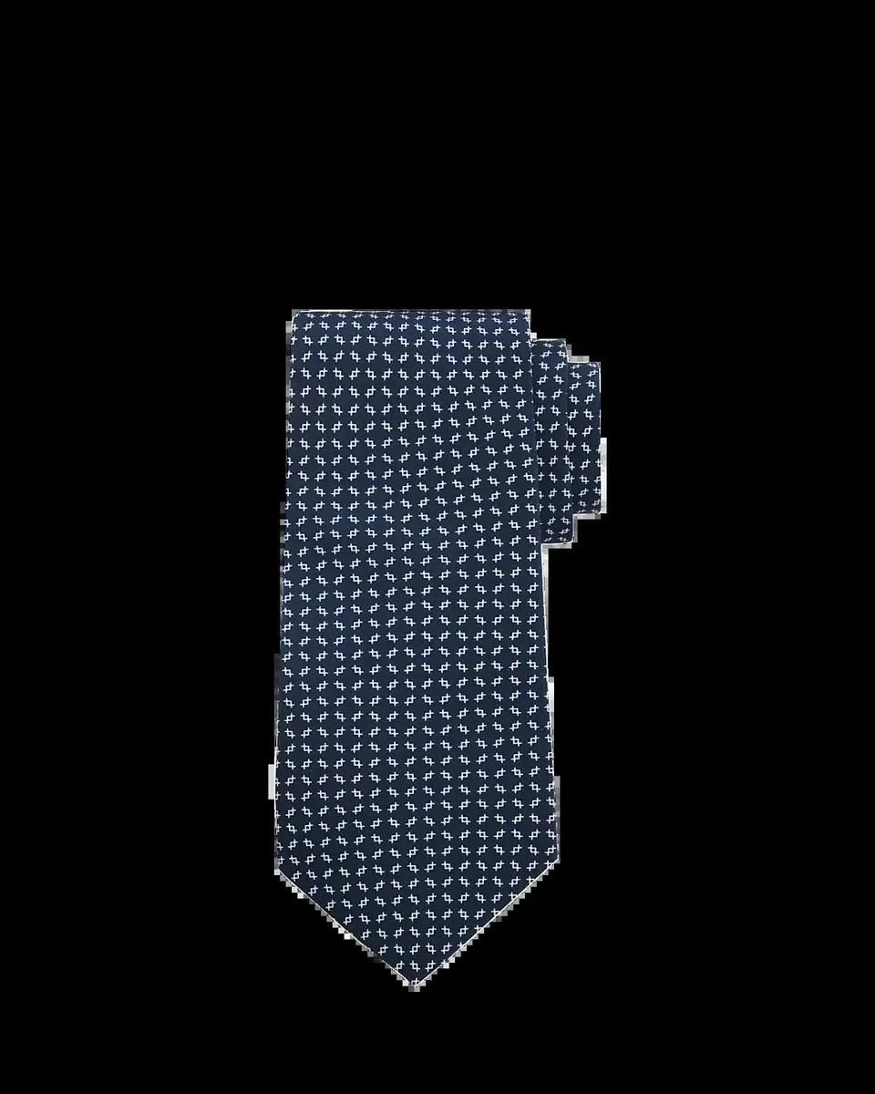 Ralph Lauren Purple Label Men's Silk Micro-Geometric Tie | Thumbnail 2