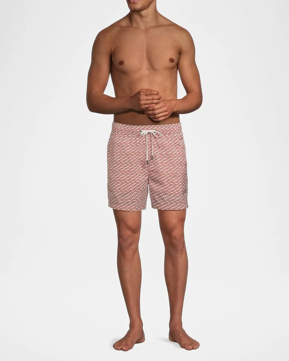 Onia Men's Calder Printed Swim Shorts | Thumbnail 2 Onia Men's Calder Printed Swim Shorts | Thumbnail 2