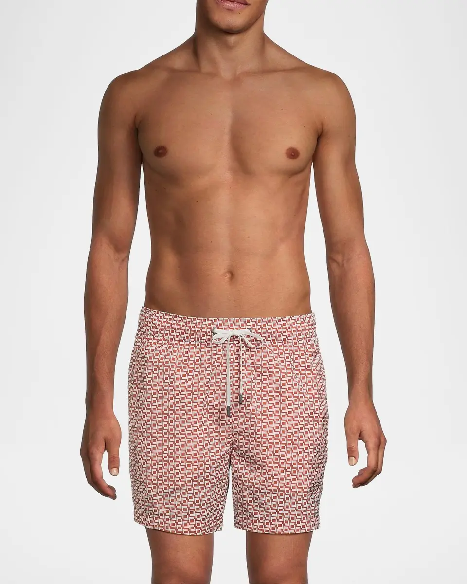 Onia Men's Calder Printed Swim Shorts | Thumbnail 4 Onia Men's Calder Printed Swim Shorts | Thumbnail 4