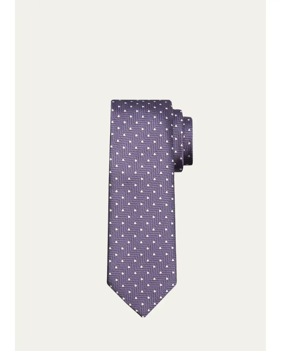 Tom Ford Men's Polka Dot Silk Tie | Thumbnail 6