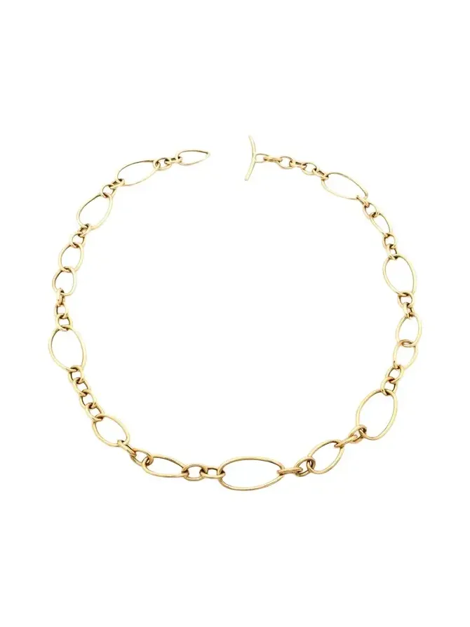 FARAONE MENNELLA by R.F.M.A.S. 18K Yellow Gold Petite Stella Chain Necklace, 17.5"L