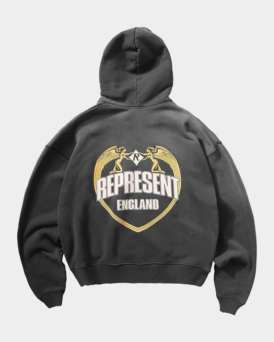 Represent Men's Legacy Angel Border Logo Cotton Hoodie | Thumbnail 8 Represent Men's Legacy Angel Border Logo Cotton Hoodie | Thumbnail 8
