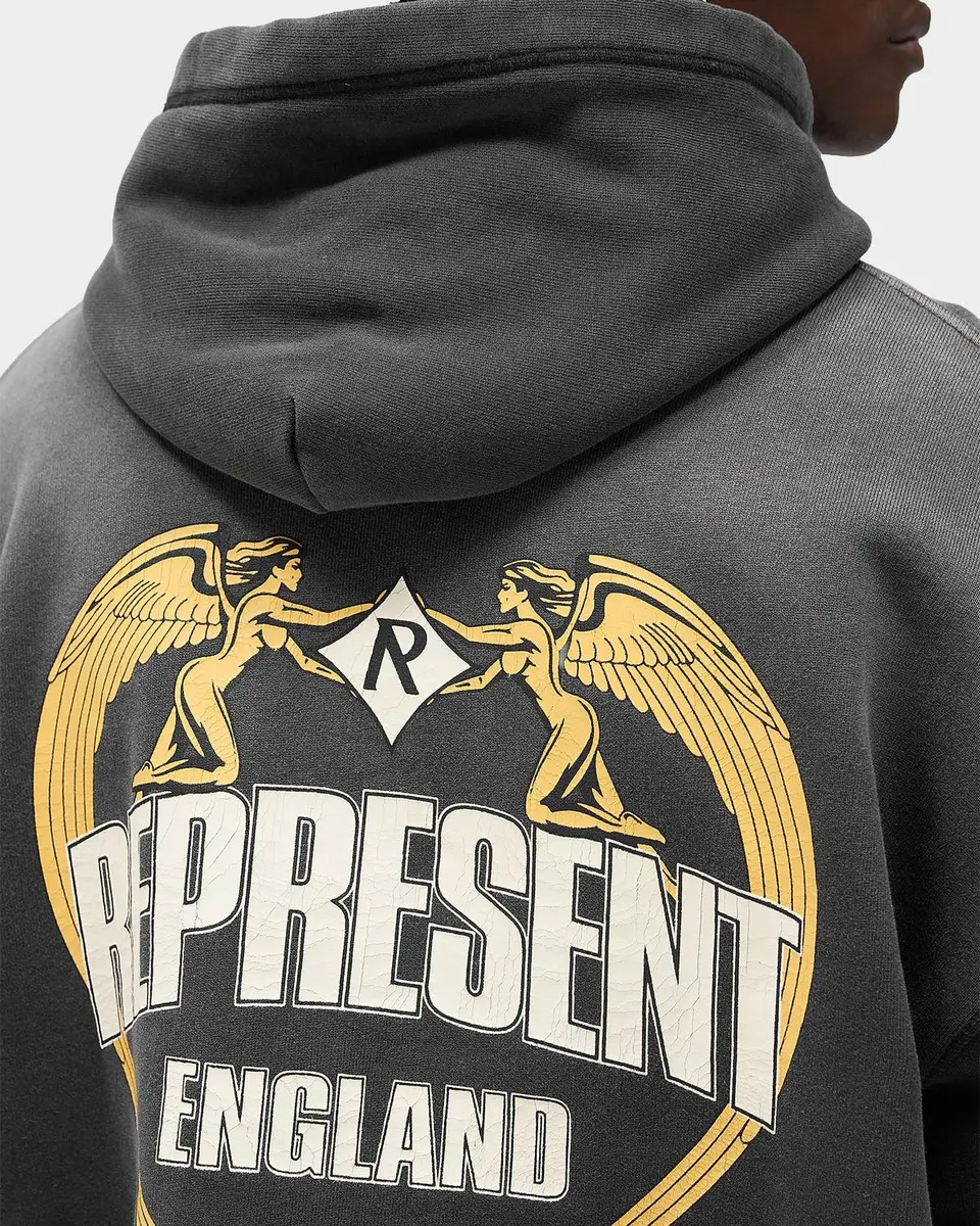 Represent Men's Legacy Angel Border Logo Cotton Hoodie | Thumbnail 9 Represent Men's Legacy Angel Border Logo Cotton Hoodie | Thumbnail 9