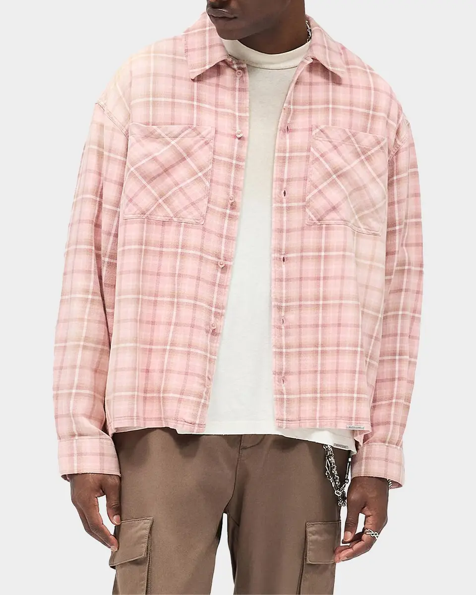 Represent Men's Legacy Check Cotton Shirt | Thumbnail 4 Represent Men's Legacy Check Cotton Shirt | Thumbnail 4