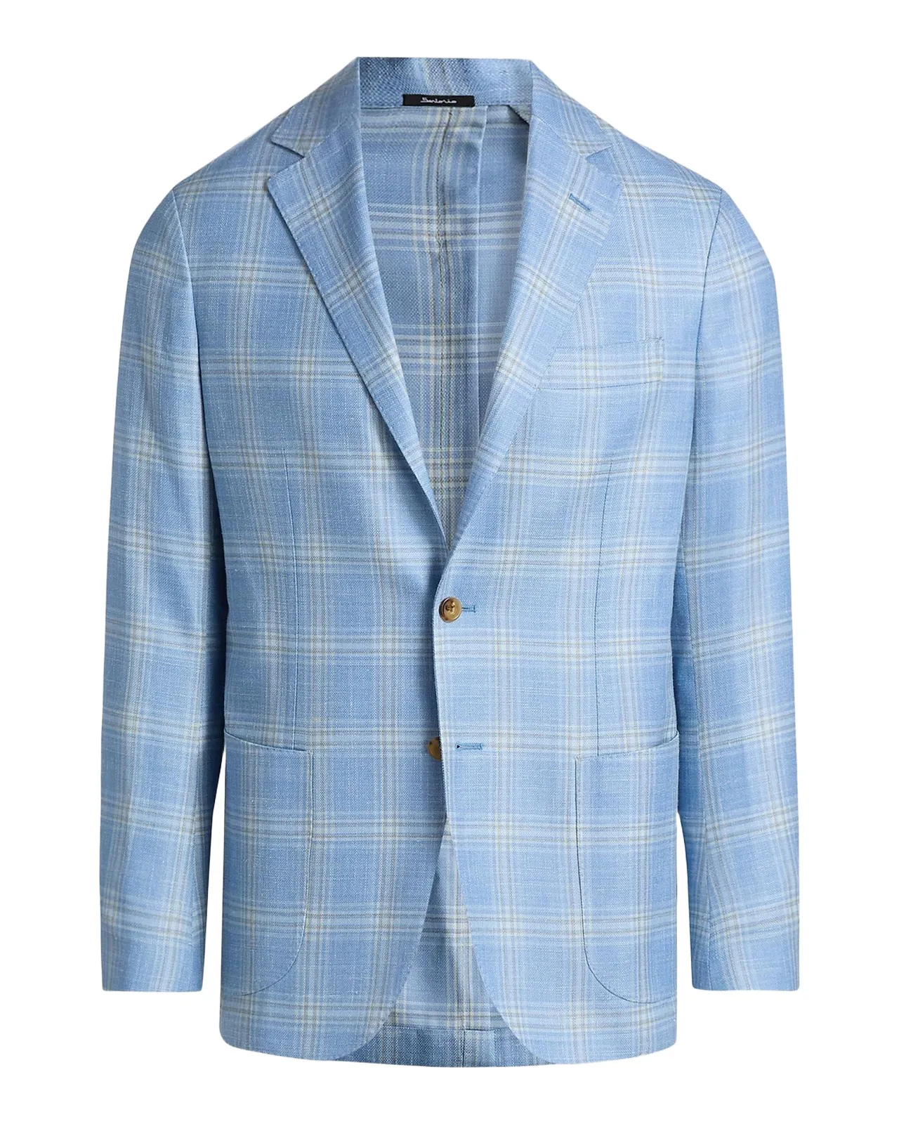 Men's Plaid Wool-Blend Sport Coat