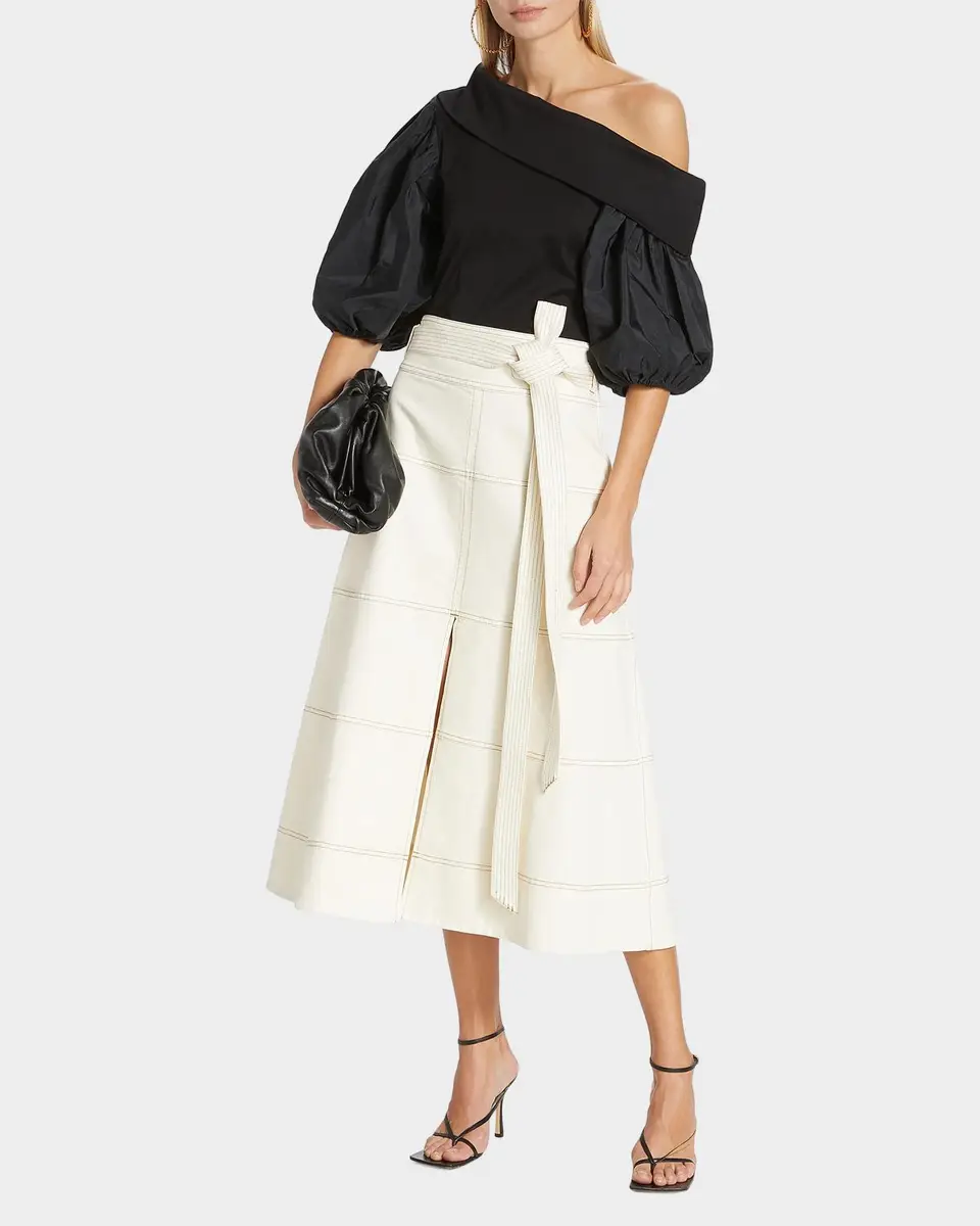 TANYA TAYLOR Hudson Belted Midi Skirt | Thumbnail 2 TANYA TAYLOR Hudson Belted Midi Skirt | Thumbnail 2