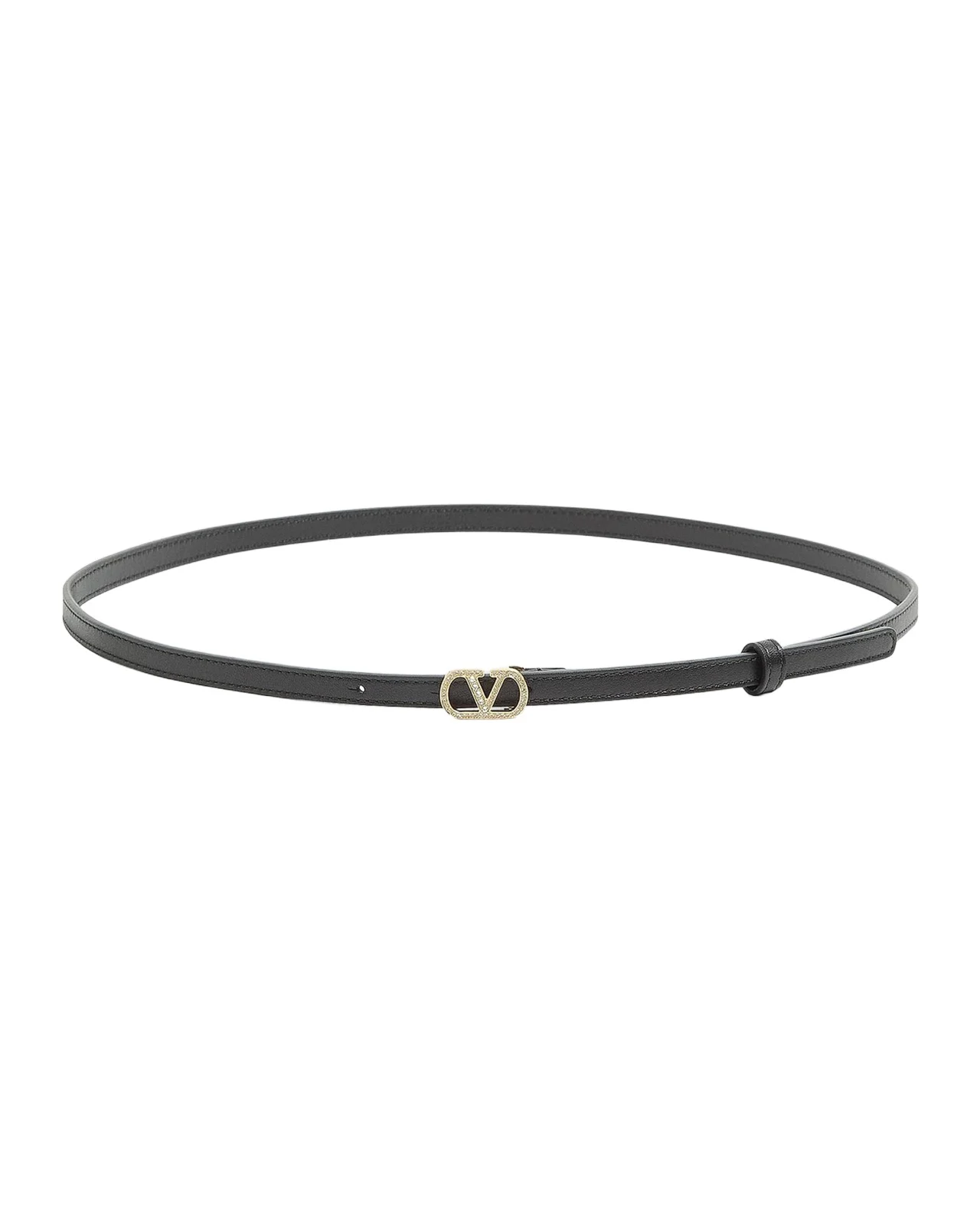 Valentino Garavani VLogo Leather Signature Belt