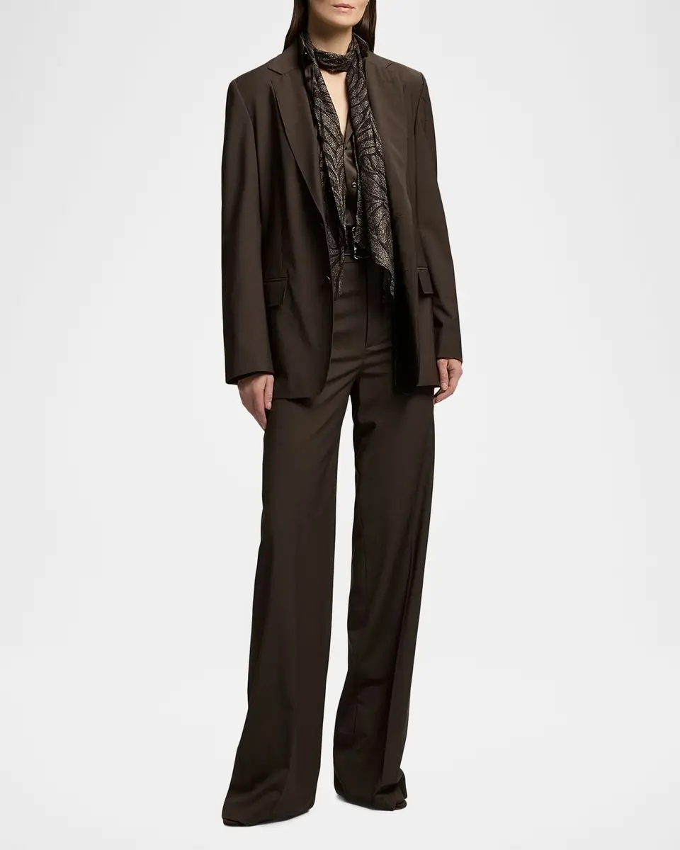 Ralph Lauren Collection Foiled Crinkle Chiffon Wrap Scarf | Thumbnail 2 Ralph Lauren Collection Foiled Crinkle Chiffon Wrap Scarf | Thumbnail 2